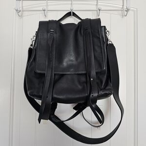 AllSaints Fin Leather Backpack